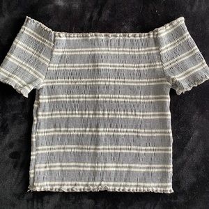 off the shoulder cropped top